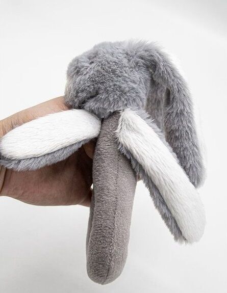 BabyJem Tutmalı Peluş Mini Tavşan 842 Gri Gri