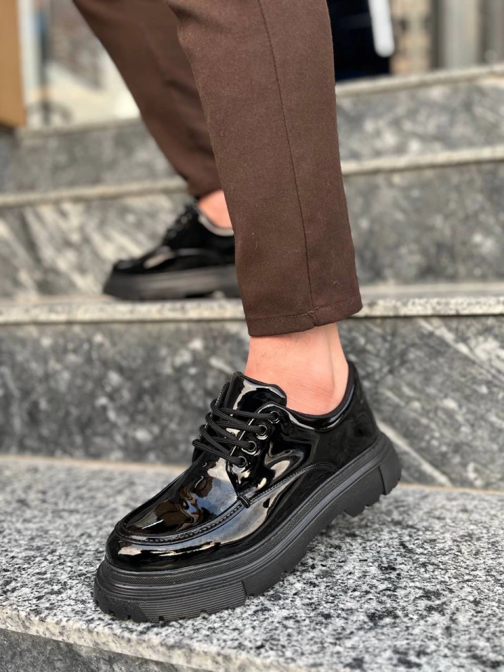 KB-X6 Kuback Kömür Rugan Günlük Erkek Ayakkabı