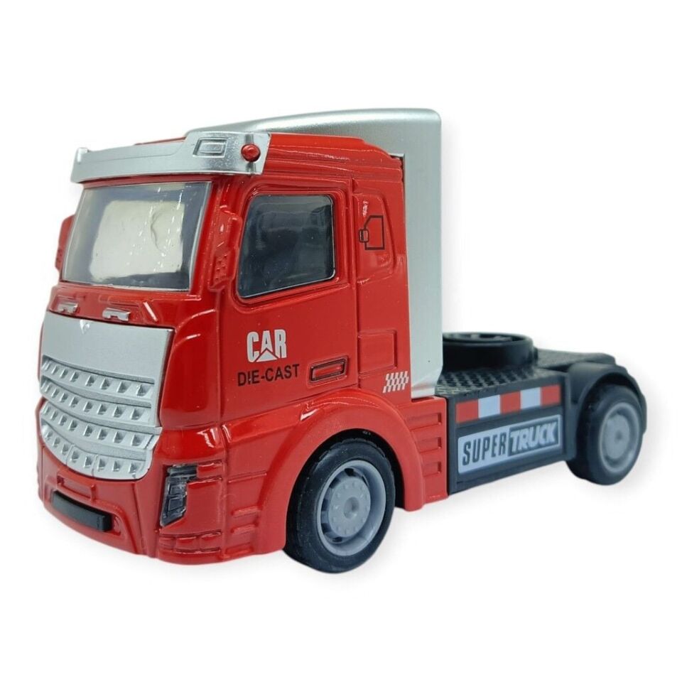 Çekbırak Metal Tır Kafası 12 cm - Kırmızı