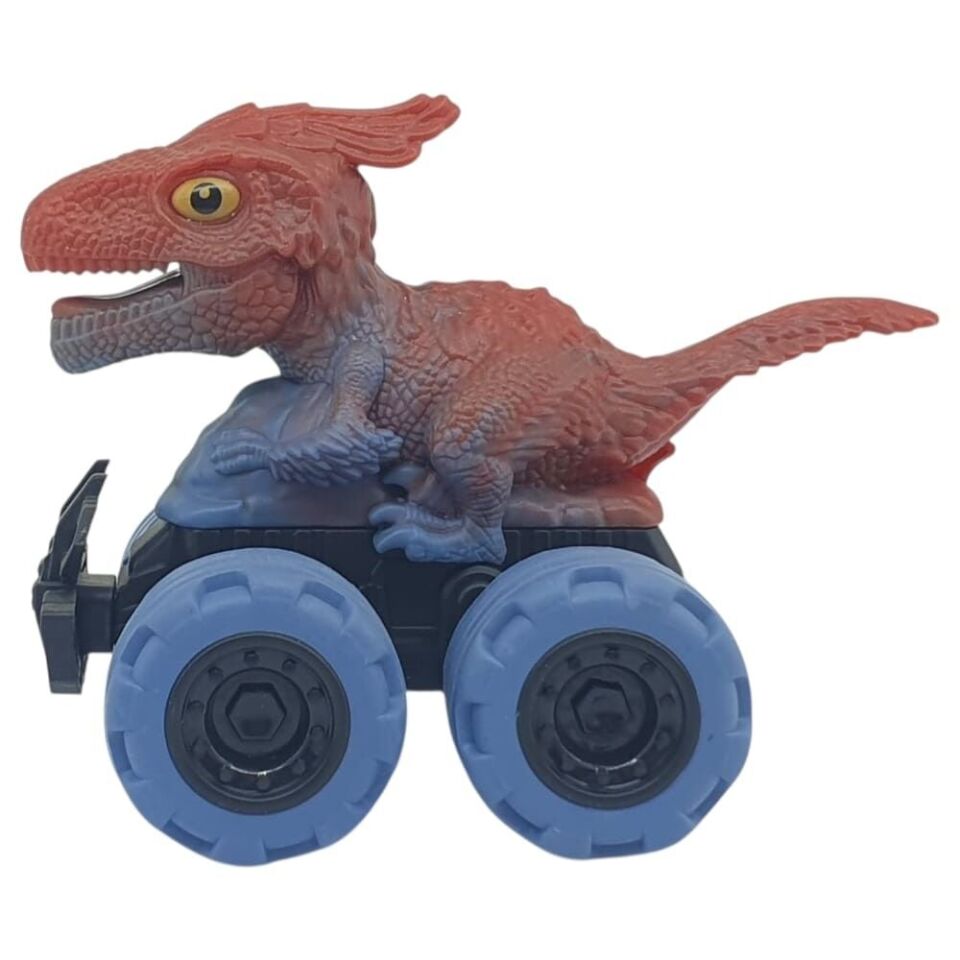 Sürtmeli Dinazor Arabalar 12 cm - H-20 - Parasaurolophus - Mavi