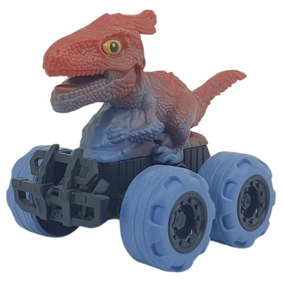 Sürtmeli Dinazor Arabalar 12 cm - H-20 - Parasaurolophus - Mavi