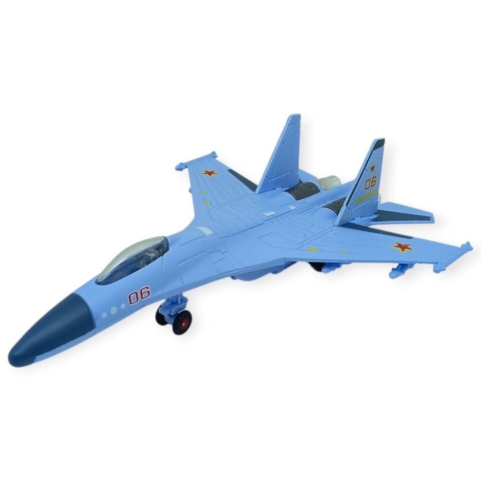 Çek Bırak Metal Uçak Sesli Işıklı 22 cm