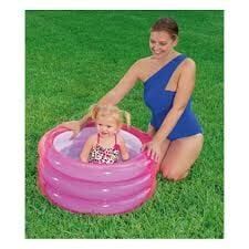 Bestway 3 Halkalı Renkli Çocuk Havuzu 70 x 30 cm Pembe - 51033