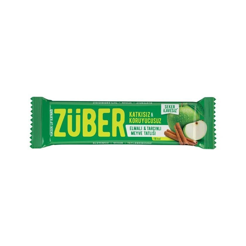Züber Meyve Barı 40 Gr Elmalı ve Tarçınlı