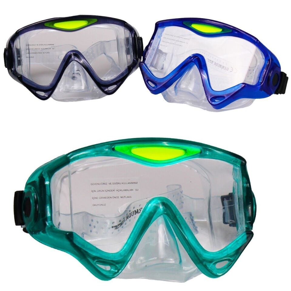 BERMUDA 2363/A MASKE DELUX DAPHNE VAKUMLU SARI / MAVİ