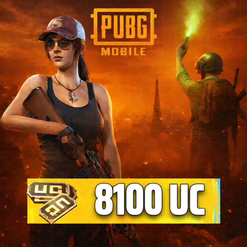 PUBG Mobile – 8100 UC (E-Pin Kod)