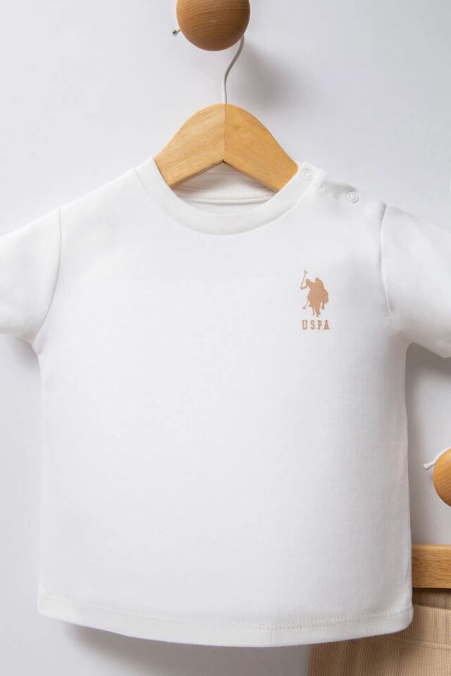 U.S Polo Bebek 3'Lü Takım USB2382 Beyaz