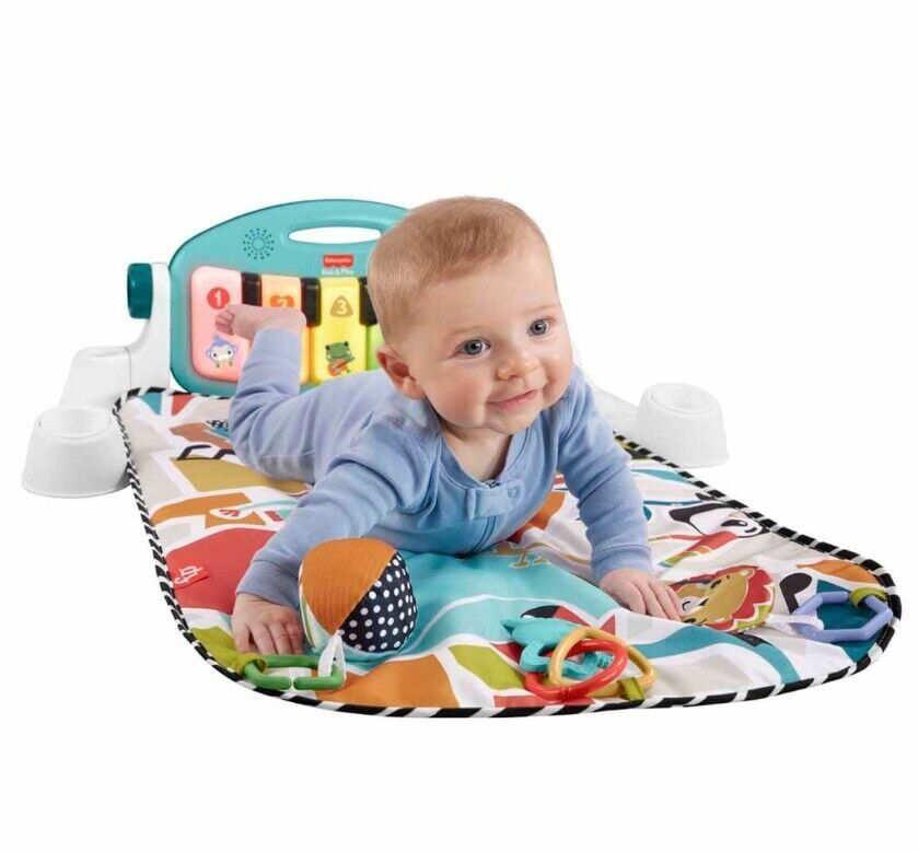 Fisher Price Sesli ve Işıklı Neşeli Hayvanlar Piyanolu Oyun Halısı HWY49