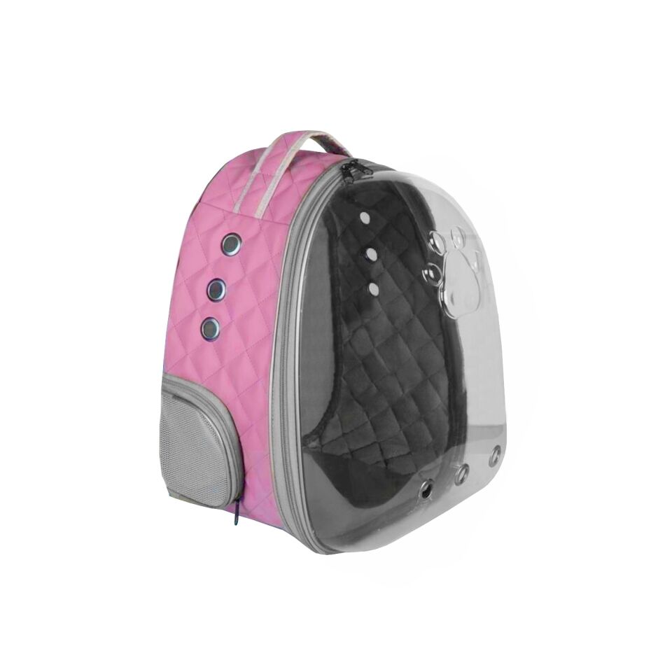 Markapet Kapitone Astronot Kedi Köpek Taşıma Çantası 28*32*40 cm Pembe