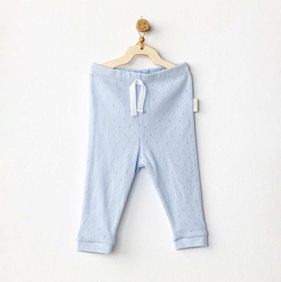 Andywawa AC25556 Pants Jacquard Basic Pantolon Blue