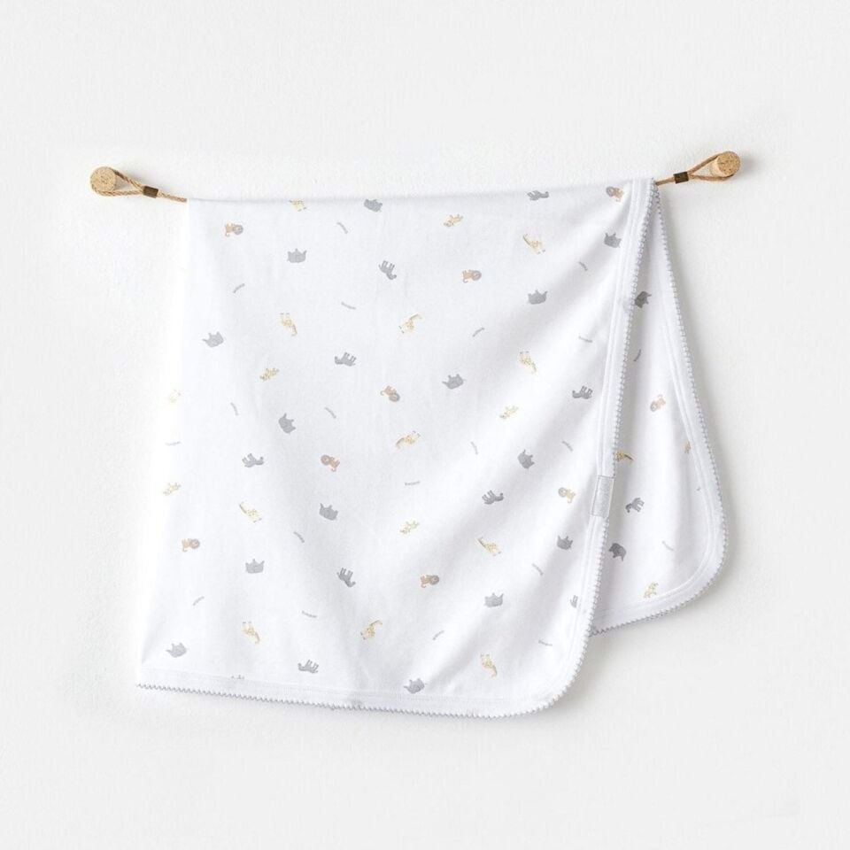 Andywawa AC25808 Blanket 85x90 Little King Bebek Battaniye White