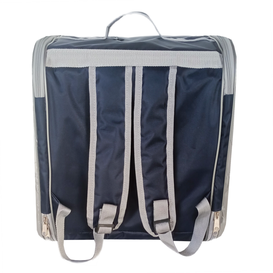 Markapet Çift Cam Kedi Köpek Taşıma Çantası 32x40x42 cm Lacivert