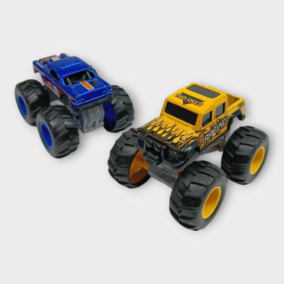Mini Off-Road Araçlar 2'li - Sarı Lacivert