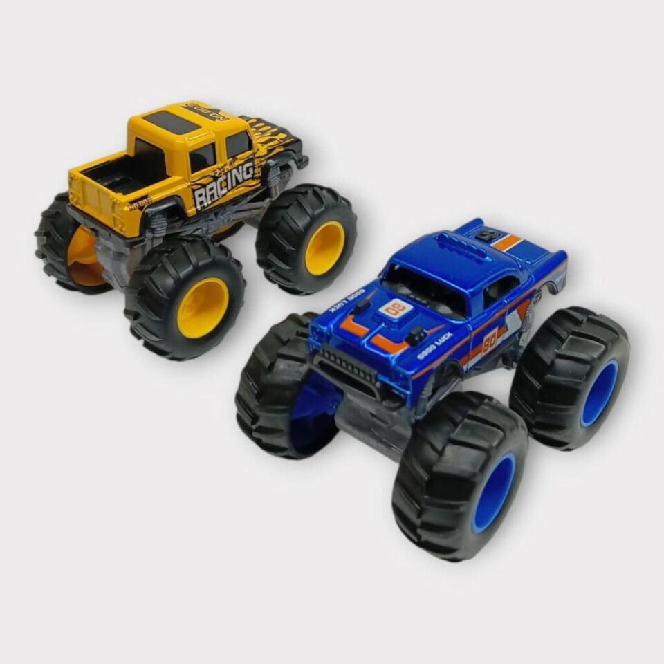 Mini Off-Road Araçlar 2'li - Sarı Lacivert