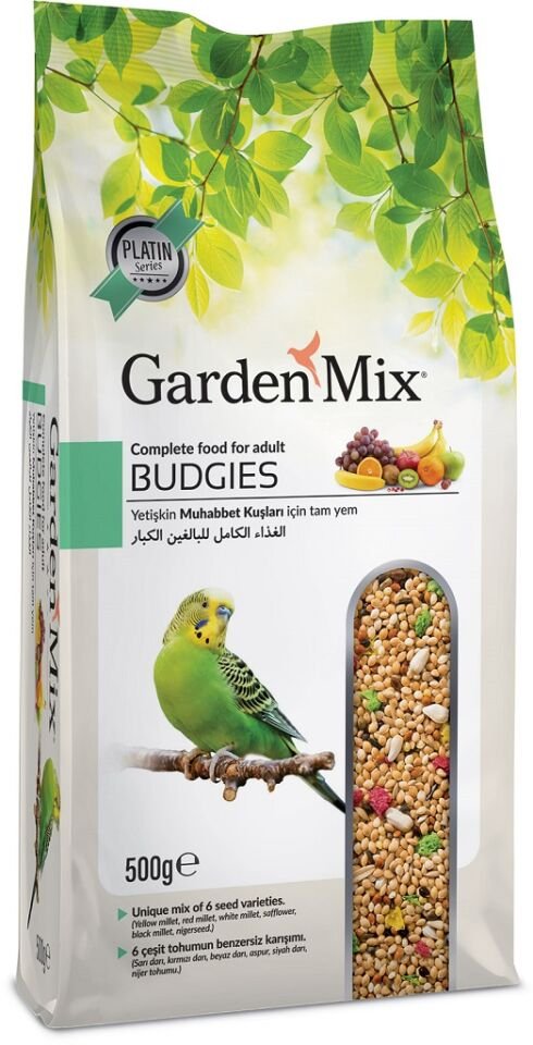 Gardenmix Platin Seri Vitaminli Meyveli Muhabbet Kuşu Yemi 500 gr
