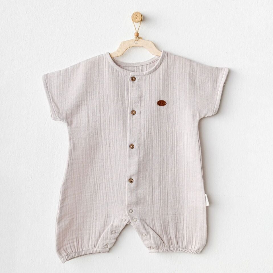 Andywawa AC25884 Müslin Home Bebe Tulum Beige