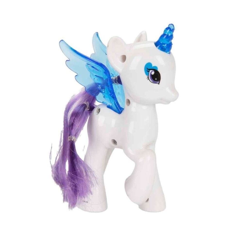 Işıltılı Pony Figür - Işıklı Figür - Mavi