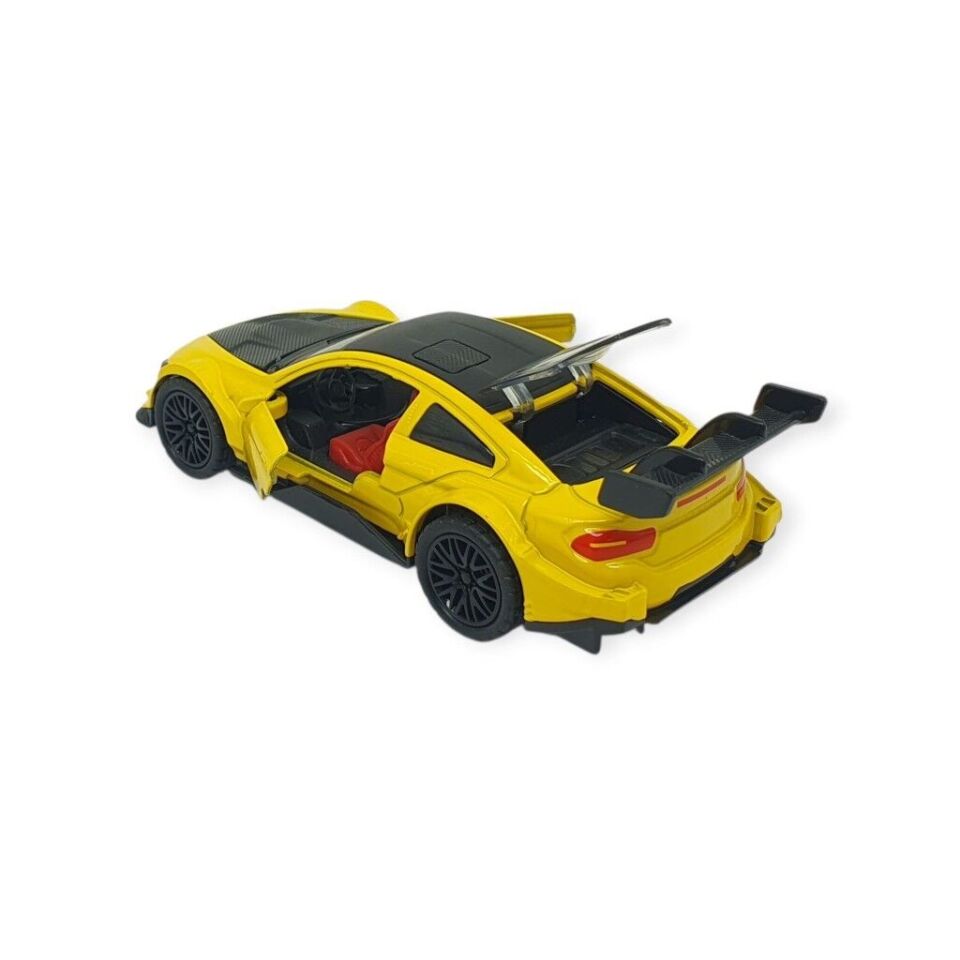 Çek Bırak Metal Arabalar 12 cm - 3671C - Sarı