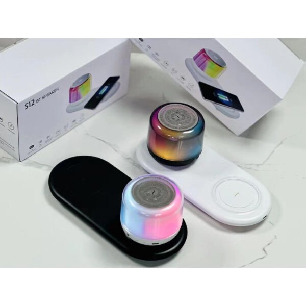 Kablosuz Şarj Standlı Bluetooth Hoparlör