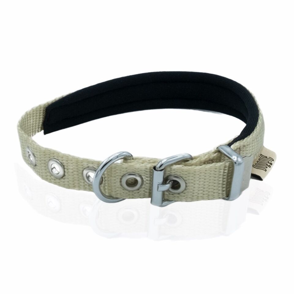 Doggie Softlu Köpek Boyun Tasması 2 cm 30-36-40 cm Haki