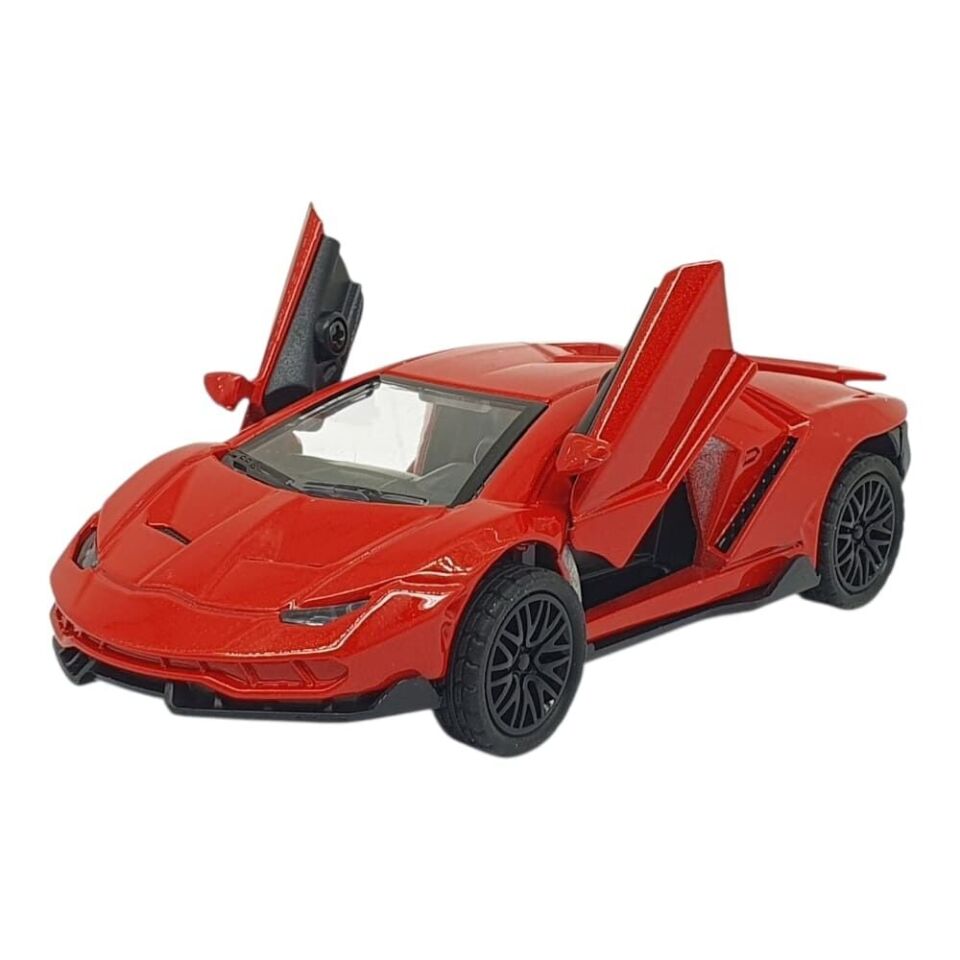 Çek Bırak Metal Arabalar 13 cm - SR2213- Kırmızı