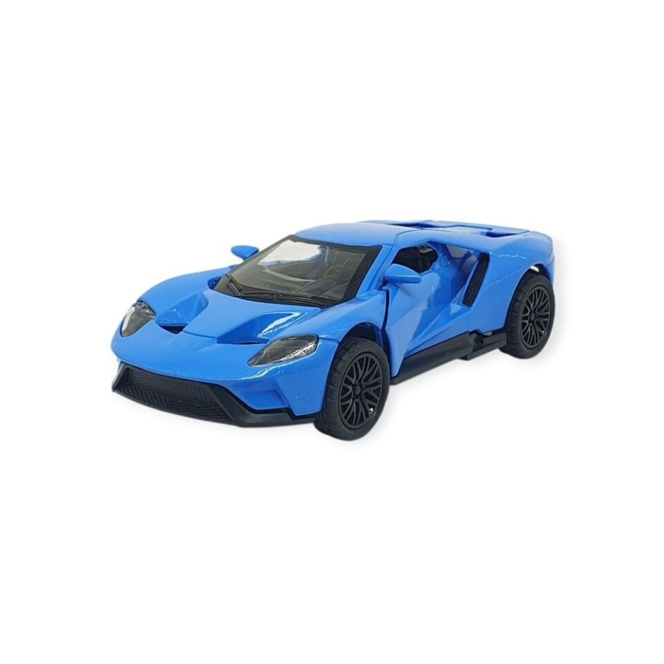 Çek Bırak Metal Arabalar 13 cm - SR2211- Mavi