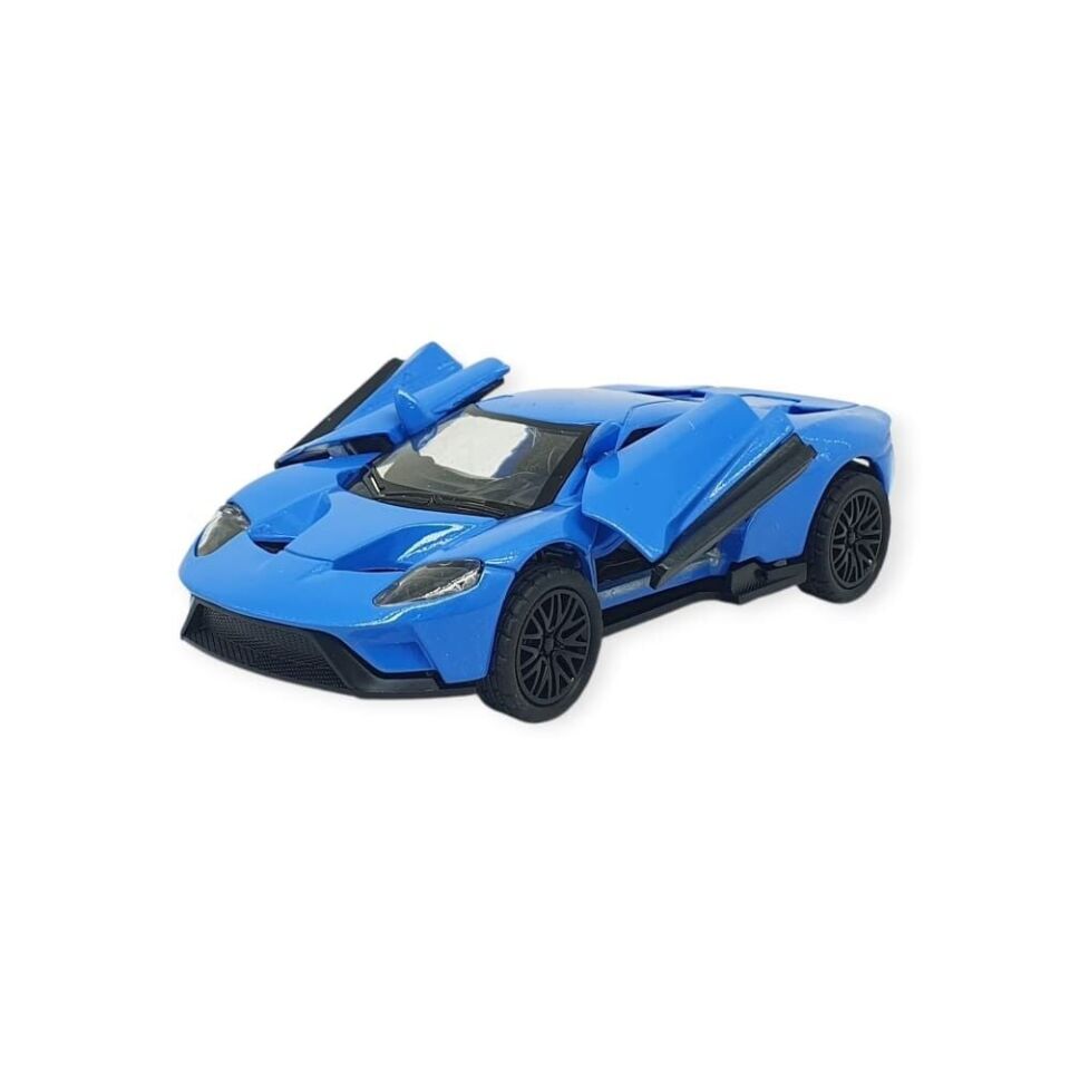 Çek Bırak Metal Arabalar 13 cm - SR2211- Mavi