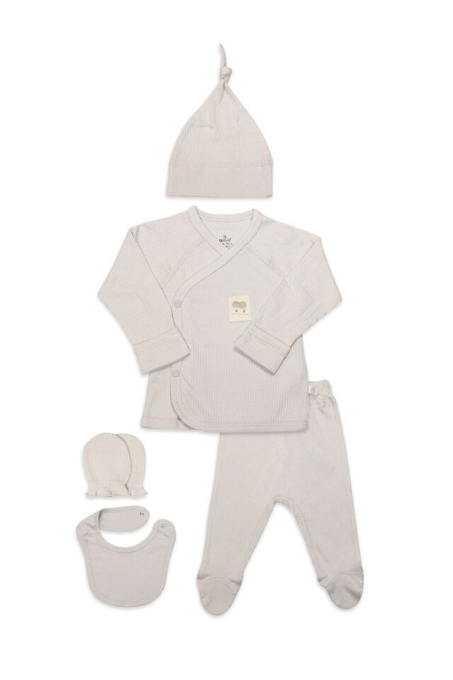 Bistyle Modal Flying Balloons 5'Li Hastane Çıkışı BS12109 Bej