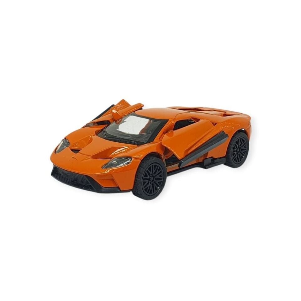 Çek Bırak Metal Arabalar 13 cm - SR2211- Turuncu