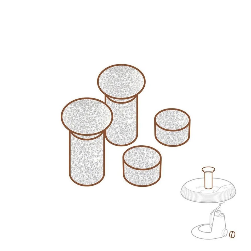 Cattie Kedi Köpek Su Pınarı Yedek Sünger Filtresi  4'lü Set