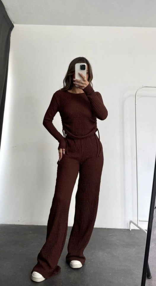 Bubble alt üst takım kahve pt510446