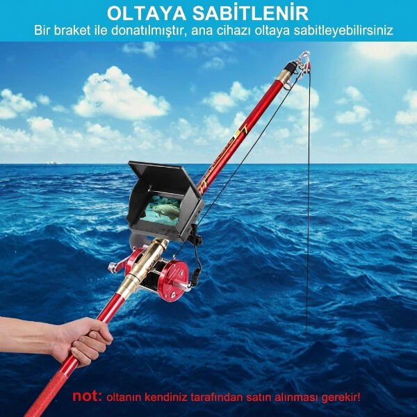 20 Metre Sualtı Balık Tutma Kamerası