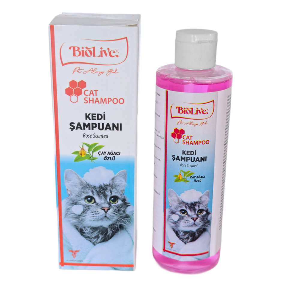 Biolive Çay Ağacı Özlü Kedi Şampuanı 200ml