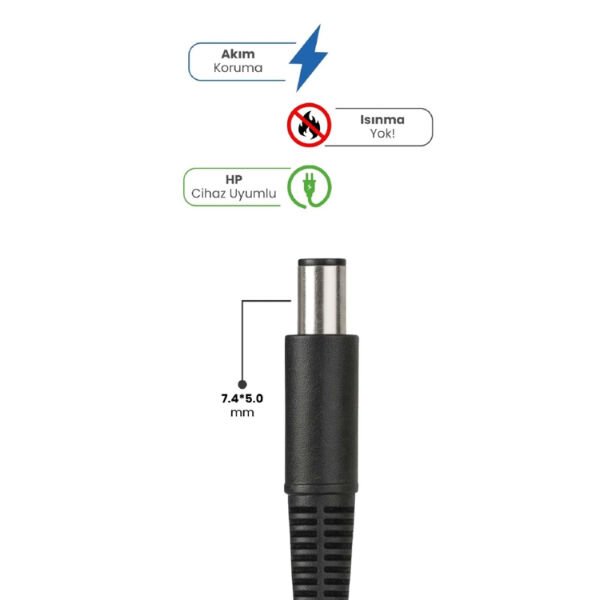 19V 4.74A 7.4 * 5.0mm 90W HP İçin Laptop Adaptör