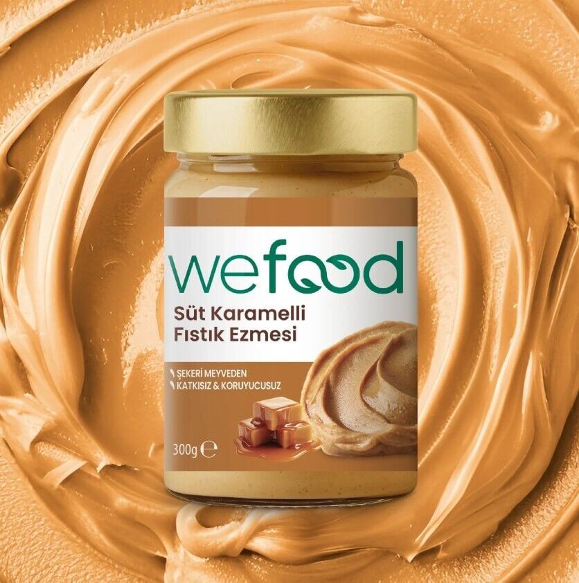 Wefood Süt Karamelli Fıstık Ezmesi 300 Gr