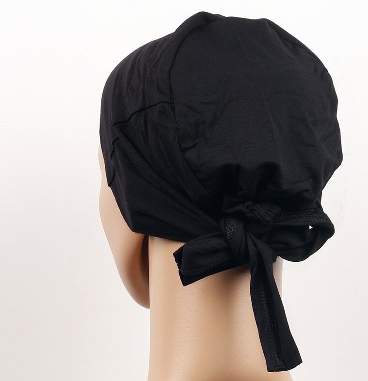 Dikişsiz Bağlamalı Tesettür Bone  Bağlamalı Bandana (1077)