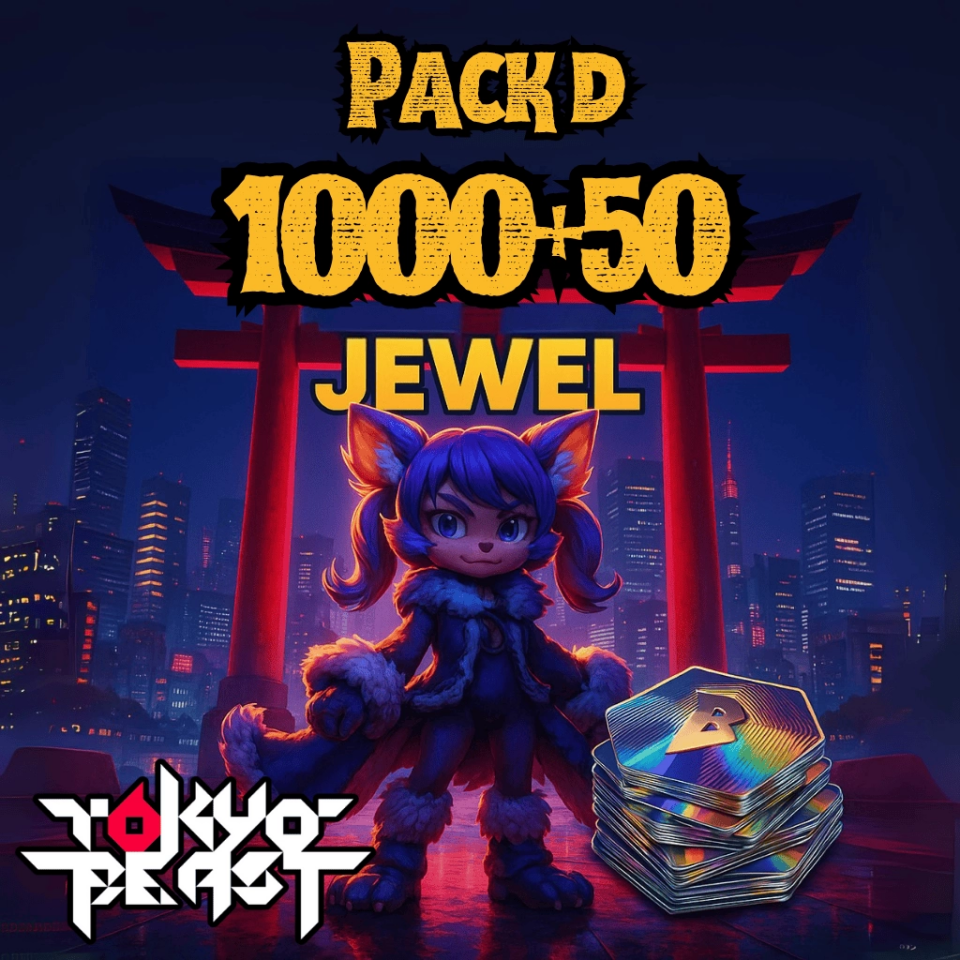 Tokyo Beast Jewel Pack D - 1000+50 Jewels