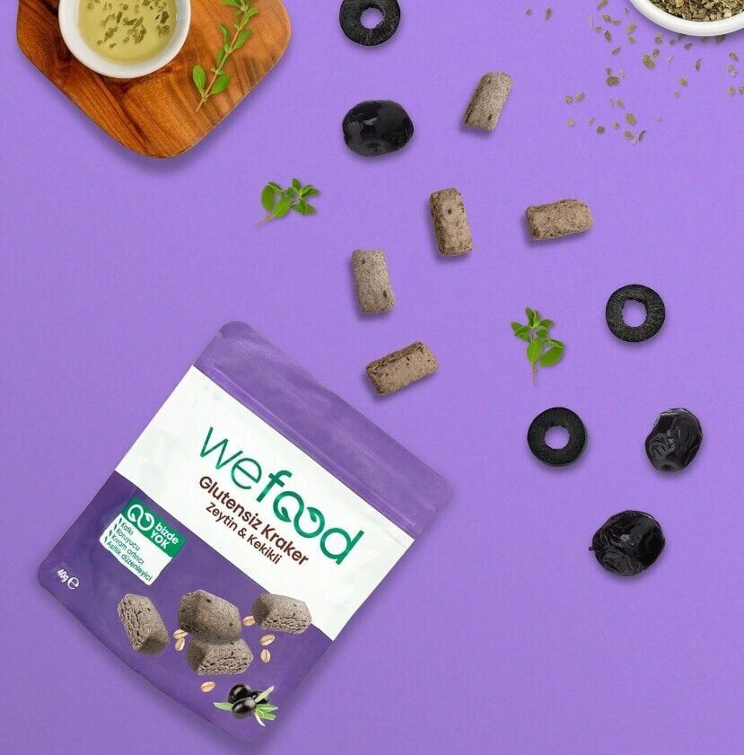 Wefood Zeytinli Kekikli Kraker 40 Gr