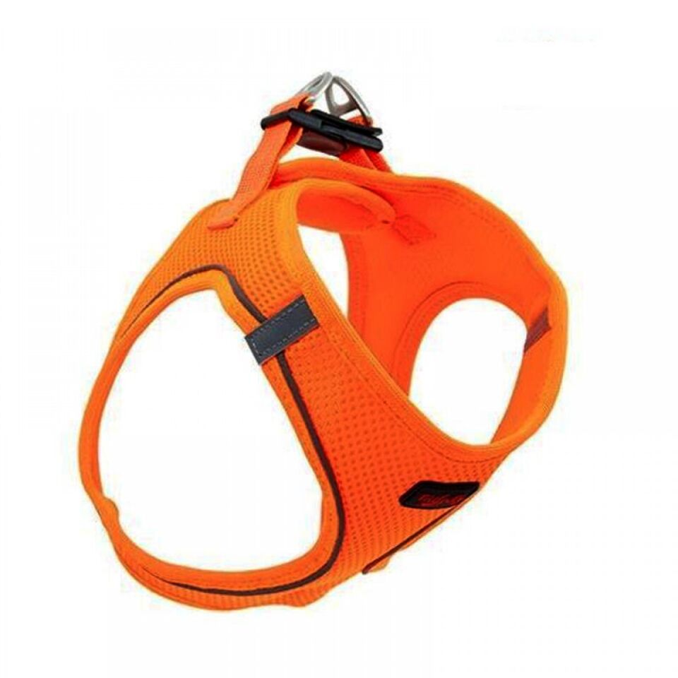 Tailpetz Air Mesh Köpek Göğüs Tasması 2XSmall 28x32 cm Neo Orange