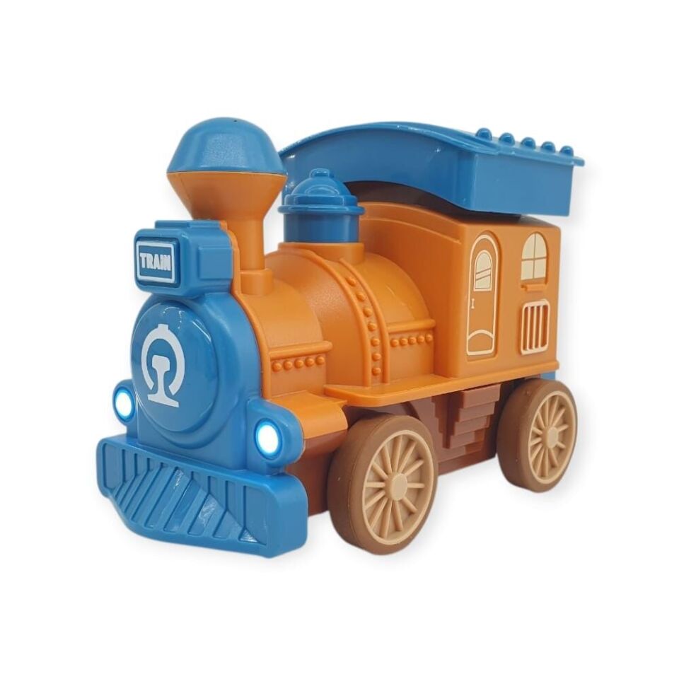 Oyuncak Tren Işıklı Sesli Bas Gitsin 14cm - MAVİ - 8068A