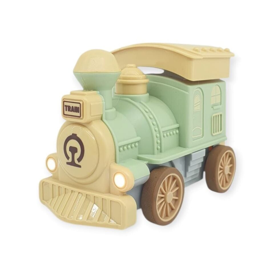 Oyuncak Tren Işıklı Sesli Bas Gitsin 14cm - YEŞİL - 8068A