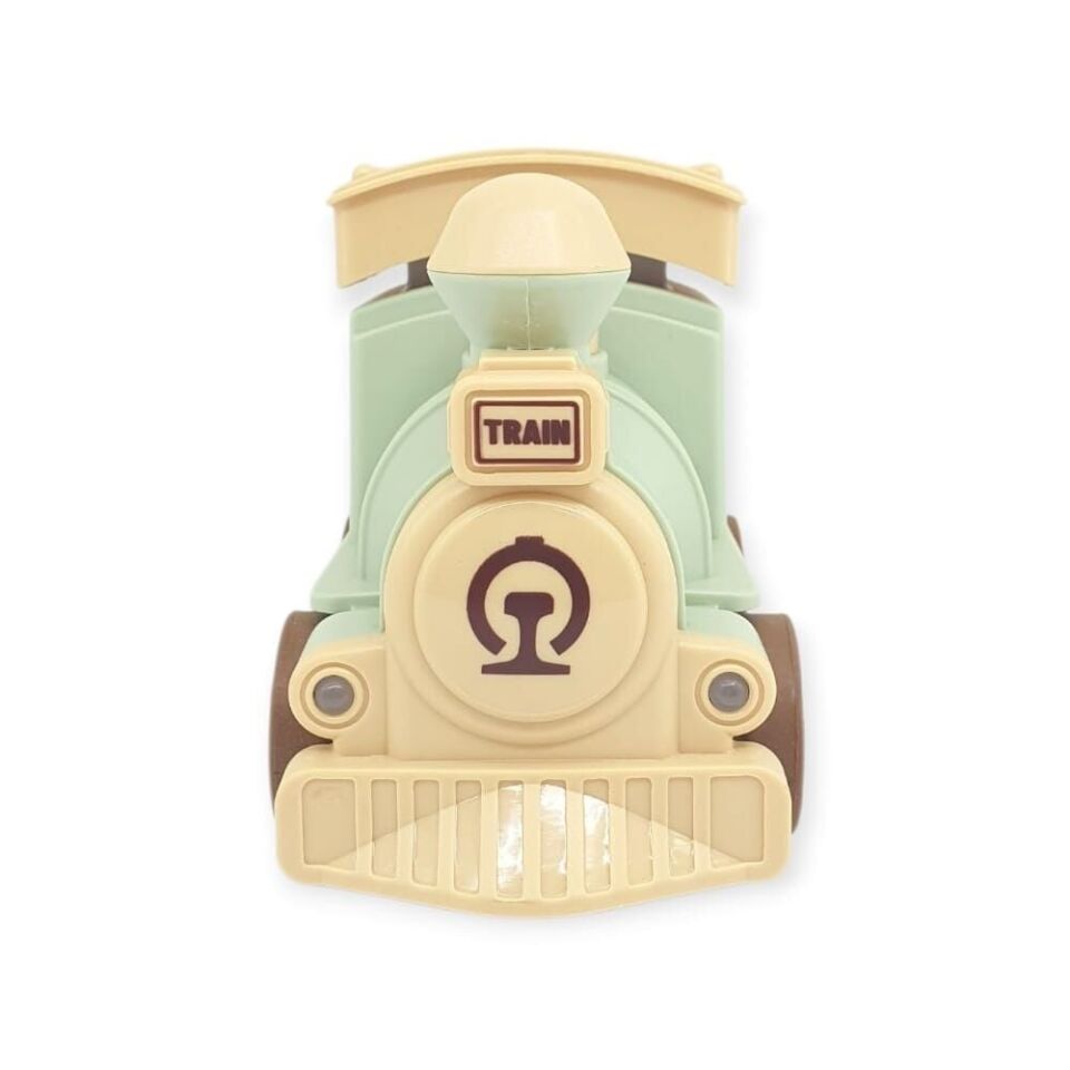 Oyuncak Tren Işıklı Sesli Bas Gitsin 14cm - YEŞİL - 8068A