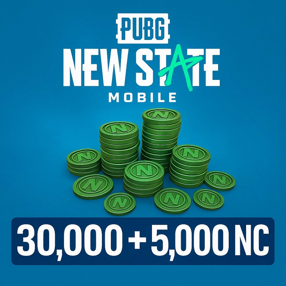Pubg New State Mobile 30.000 + 5.000 Nc