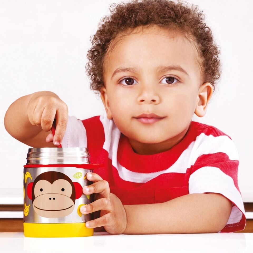 Skip Hop Zoo Paslanmaz Çelik Termos 325 ml Maymun Maymun
