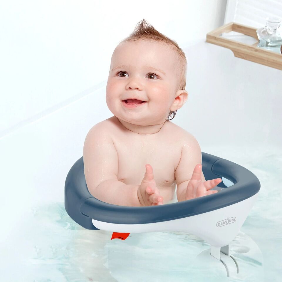 BabyJem Yandan Açılır Banyo & Mama Oturağı İndigo İndigo