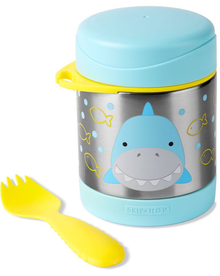 Skip Hop Zoo Paslanmaz Çelik Termos 325 ml Köpek Balığı Köpek Balığı