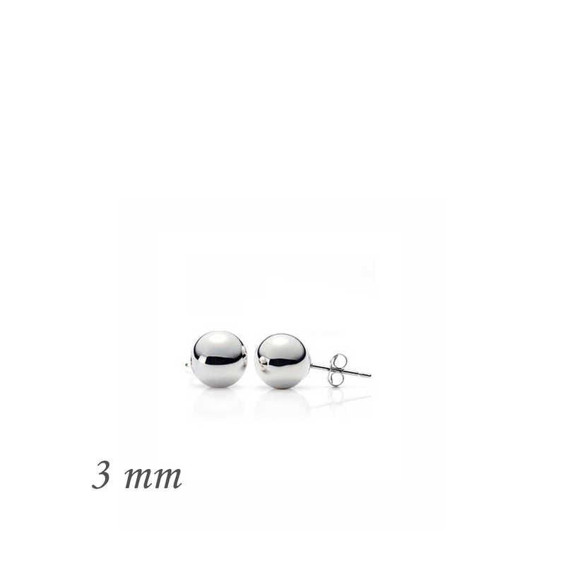 925 Ayar Gümüş Top Küpe  3 Mm Ea1160222 (1077)
