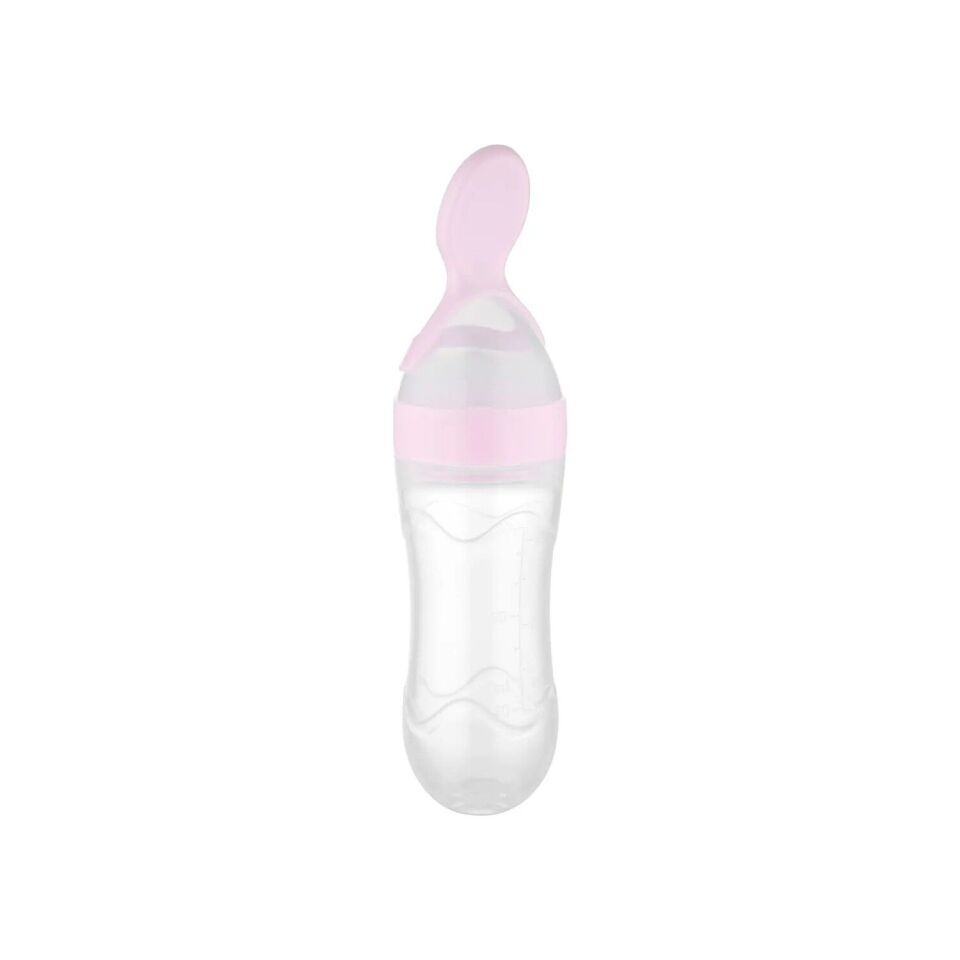 BabyJem Sıkmalı Kaşık 806 Pembe Pembe