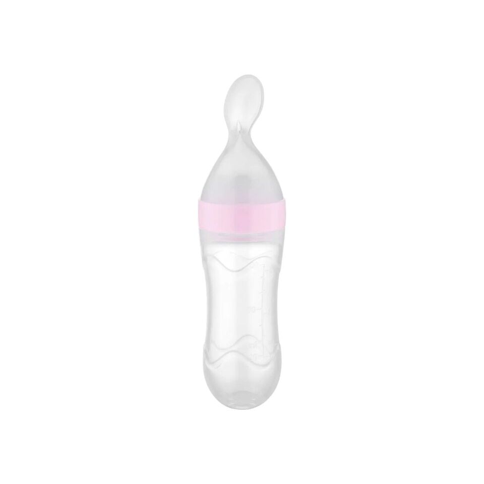BabyJem Sıkmalı Kaşık 806 Pembe Pembe