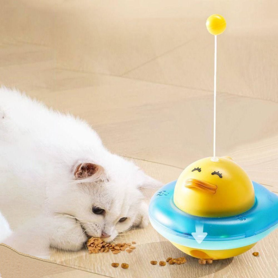 Sesli Hazneli Kedi Oyuncak Hacı Yatmaz Ördek